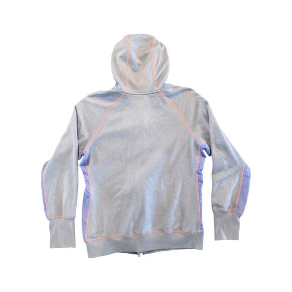 Nike Therma-Fit Hoodie Women’s Large Pink Purple Full Zip Hoodie Fleece Jacket - Picture 4 of 8